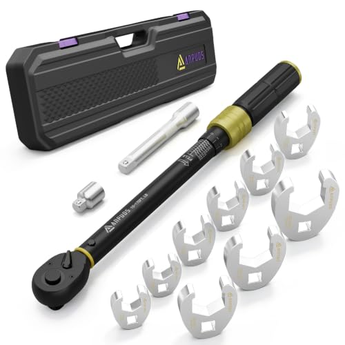 ANPUDS Jumbo Crowfoot Wrench Set, 1/2" Drive for HVAC - size: 12pcs Crowfoot Wrench Set