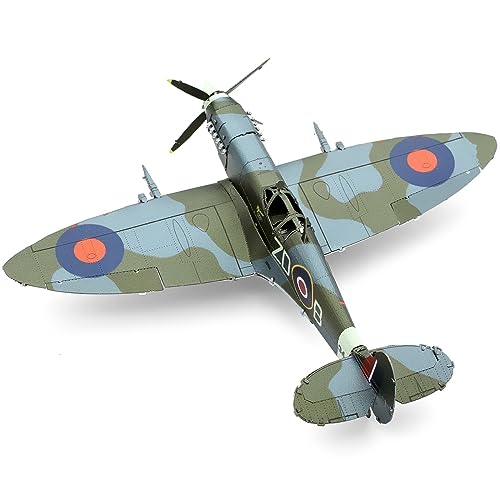 Metal Earth Supermarine Spitfire Color 3D Metal Model Kit Fascinations - style: Retro" or "Classic