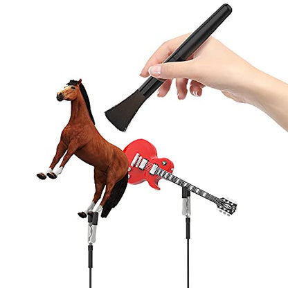 Model Painting Stand Base (19 x 14 Holes) and 25PCS Alligator Clip Sticks Set (with Sturdy Rubber Tips) Modeling Tools for Airbrush Spray, for Gundam Model Parts Holder (7.87 x 5.9Inch) - size: BC2501