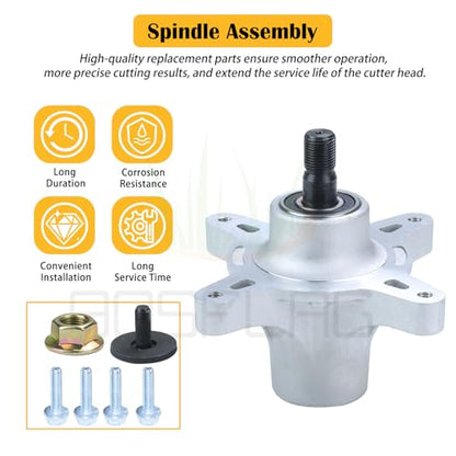 3PK 139-3214 Spindle with 125-5575 Spindle Pulley for Toro 50" Deck - size: 3x121-0751E