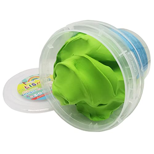 Air Dry Modeling Clay 10.5 oz Ultra Light Soft Magic Clay DIY Moulding Dough Primary Colors for Adults Kids Art Craft Kit Green - color: Green