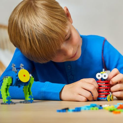 PLUS PLUS Learn to Build Robots, 250 Pieces - 3D Building Blocks Set