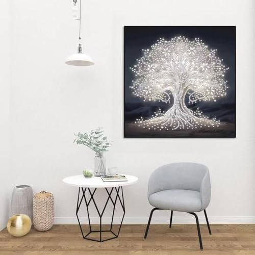 Diamond Art Painting Kits for Adults,Tree of Life Special Shape Gem Art Kit - color: YP081