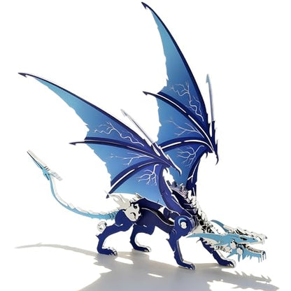 3D Metal Model Kits Ice Dragon Art Craft Gifts Toys for Adult - color: A3-ice Dragon