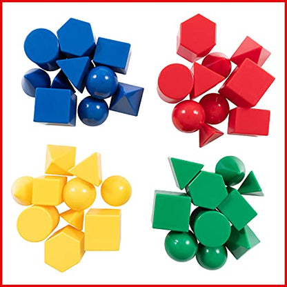LEARNING ADVANTAGE edxeducation Mini Geometric Solids, Set of 40