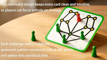 Original Strategy Board Game - 58 Unique Puzzles, Boost Logic and Problem Solving Skills, 1-2 Players, Easy-to-Learn Rules with 58 Challenges from Easy to Expert, Ages 8+, Educational fidget Game