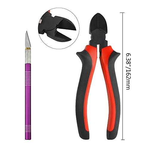 Professional 26 PCS Gundam Model Tools Kit Modeler Basic Tools Craft Set Hobby Building Tools Kit for Gundam Car Model Building Repairing and Fixing