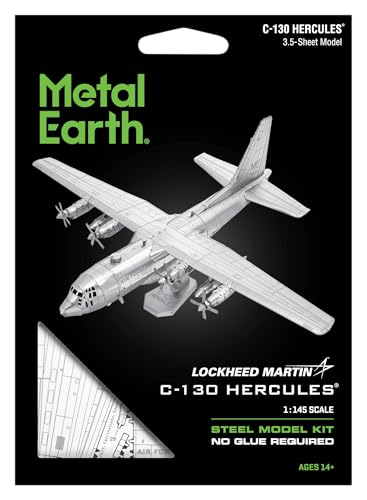 Metal Earth C-130 Hercules 3D Metal Model Kit Fascinations