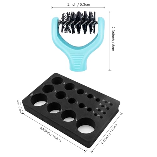 BAOFALI 13 Pcs/Set All-in-One Paper Sculpting Tool Kit & Die Brush; Paper Flower Shaping Making Tool Set; Flower Mold Tray; Paper Blossom Tools for Creating Dimensional Flowers; Die Cleaning Tool - color: 13pcs/Set Tool Kit