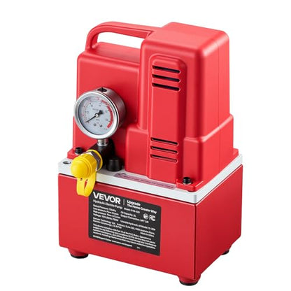 VEVOR Electric Hydraulic Pump, 750W 10,000 PSI, 120V Single Acting Electric Driven Hydraulic Pump Power Pack Unit, with Solenoid Valve, 0.53 Gallon / 2L, for Punching, Bending, Single Acting Cylinders