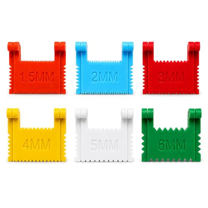Clip-On Sewing Ruler, 6 Sizes for Edge Stitch Lock & Sewing Gauge