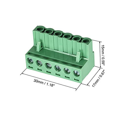 10pcs 6P 5.08mm Angle PCB Screw Terminal Block - size: 10pcs 6P 5.08mm
