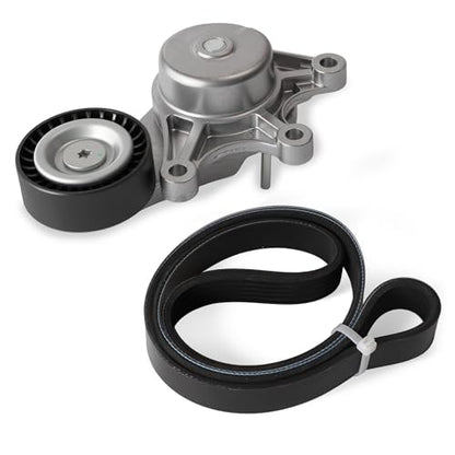 Belt Tensioner and Serpentine Belt Kit #39191 6PK1000 - size: for Z4/X1/X3/428i/528i 2012-2018
