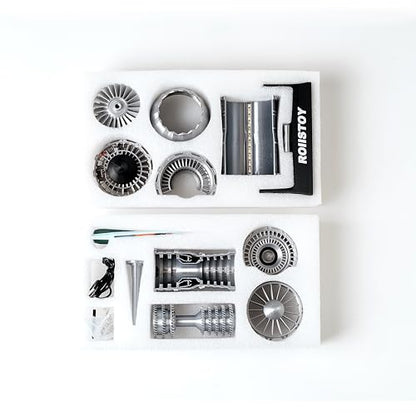 F35 jet engine model 1:18 Scale turbofan engine Model Science Educational Toy Deluxe Aviation Enthusiast Gift Desktop Decoration - style: F35 DIY Kit