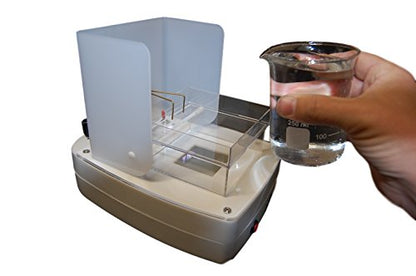 Sci-Supply Compact Ripple Tank for Wave Interference Experiments – Physics Water Wave Demonstration Tank with Light Source, Wave Bar & Accessories