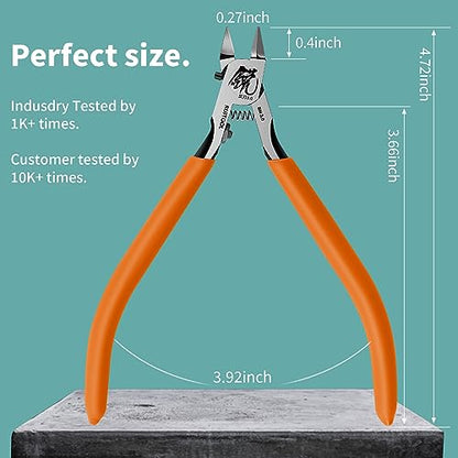 RUITOOL Model Nippers for Advancers, Single Blade Sprue Cutter for Gunpla - color: Orange