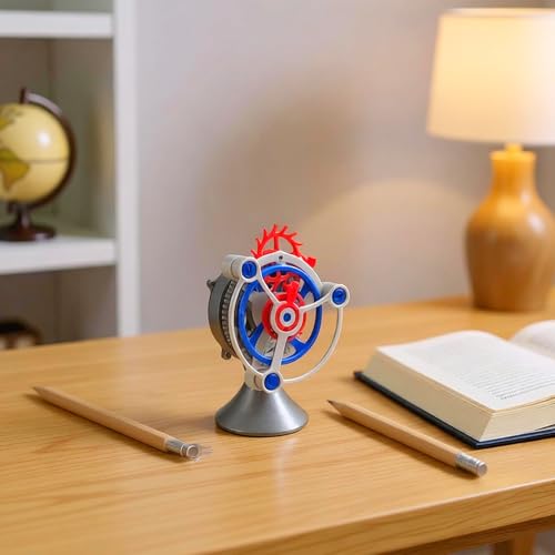 MagicTech 3D Printing Flywheel Model Material DIY Handicraft Mechanical Clock Imitation Toy JY08 - size: 2.7 x 1.8 x 3.9 Inch