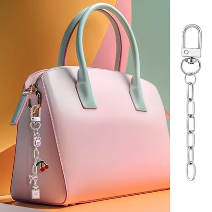 Hzopcw 20pcs Keychain Making Kits for Bag Charm, Silver - color: A-20pcs-Silver