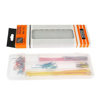 140pcs Solderless Flexible Breadboard 830Tie + 140pcs Connecting Line Cables - color: 1pcs830TieBreadboard-LineCable140pcs