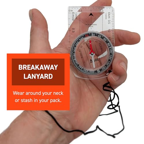 SOL Map Compass for Hiking Gear Survival, Pack of 3