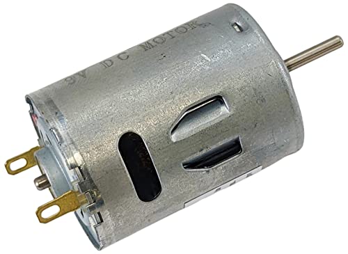 2 Pack 9V Heavy Duty DC Motor 12,500 RPM Max (1.08" Diameter x 1.48" Length) - EX ELECTRONIX EXPRESS