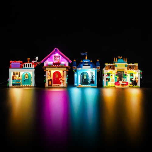 LocoLee LED Light Kit Compatible with LEGO Princess Market Adventure 43246 (Lights Only, No Models) Creative Lighting Set Accessories Compatible with LEGO 43246 for Adults