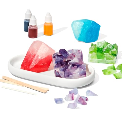 KiwiCo Crystal Geode Soap Making Kit for Kids Ages 7+ | DIY Craft Set Gift