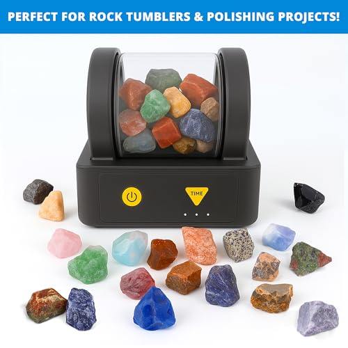 PIBEX Rock Collection Jumbo Kit, 20 Large Raw Rocks & Minerals - style: 20PC Jumbo Edition