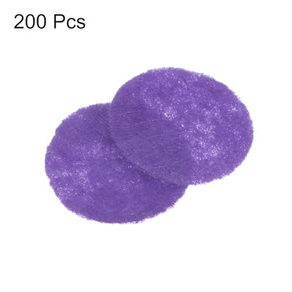HARFINGTON 200pcs Round Felt Circles, 15mm 5/8" Pre Cut Felt Craft Pads Non-Woven Mini Felt Fabric Circles for DIY Sewing Handcraft Cut Projects Craft Finishing, Purple - color: Purple, size: 15mm