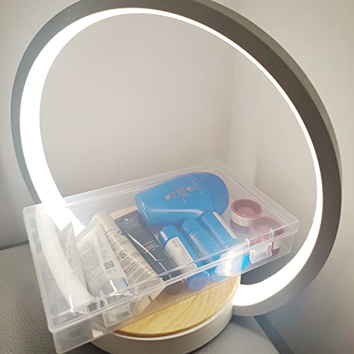 4 Pack Rectangular Clear Plastic Storage Containers - size: 7.87 x 4.72 x 1.38 inch