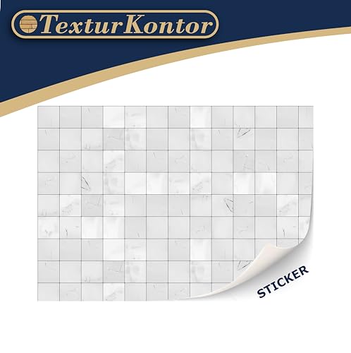3 Sheets Self Adhesive Floor Tiles for Dollhouse 1:12 Scale (White Squared Tiles) - style: white squared Tiles
