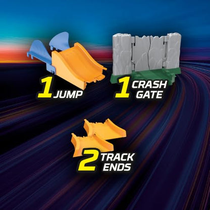 Magic Tracks Mega Set, Race Car Track Set for Kids with 2 Cars, Bendable Flexible Race Track for Kids Ages 4-8 | Playset with 2 Toy Cars & Accessories | Easy Snap Together