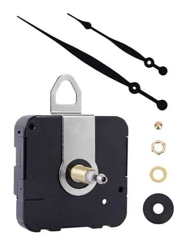 High Torque Clock Movement Kit, Long Shaft Mechanism with 8 inch Hands - size: Thread Length: 0.59 inch