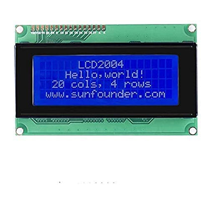 SunFounder LCD2004 Module with 20x4 White Characters on Blue Background, Compatible with Arduino - color: LCD2004 (1Pack)