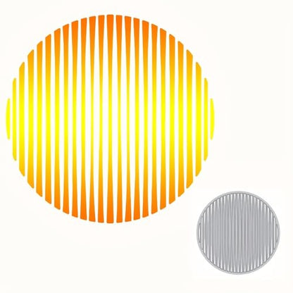 Lapoo Geometric Cutting Die for Scrapbooking - Durable, Cut Stencils for DIY Scrapbook Photo Album Decorative Paper Card, Card Making Supplies (Striped Circle 3.9 x 3.9 in) - style: Striped Circle 3.9 x 3.9 in