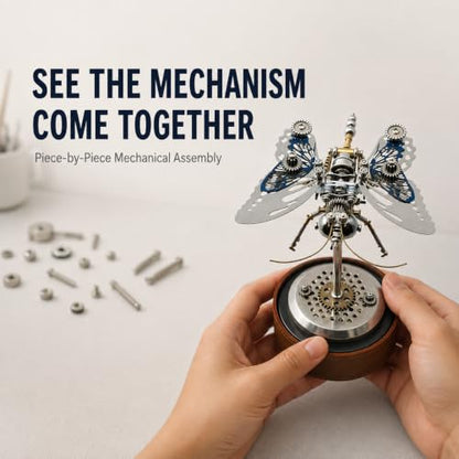 3D Metal Puzzles for Adults, Mechanical Model Building Kit for Home Decor