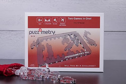 Puzzles (Puzzometry Six) - Puzzometry: The Hardest Puzzle You'll Never Solve. Brainteaser, Logic Puzzle, Brain Teaser. Try All Seven Varieties of Puzzometry! - style: Puzzometry Six