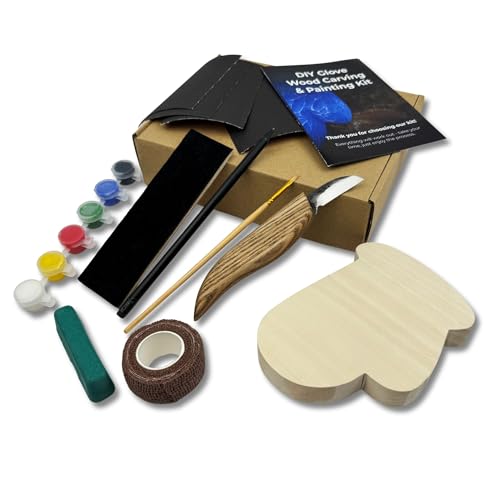 Sharky DIY Glove Wood Carving Kit for Beginners