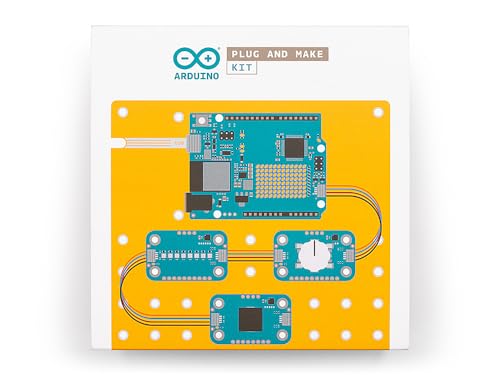 Arduino Official Plug and Make Kit [AKX00069] - Ultimate Starter Kit for Beginners | Build Connected Projects Easily | Fun & Educational Technology Package for Learning Electronics & Coding
