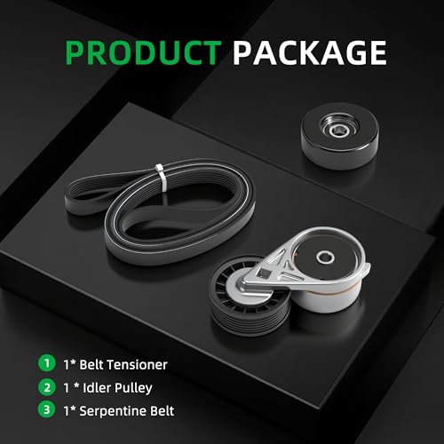 Tensioner Belt Serpentine Driver Belt Idler Pulley Component Kit - size: for Explorer/Mountaineer 1996-1999