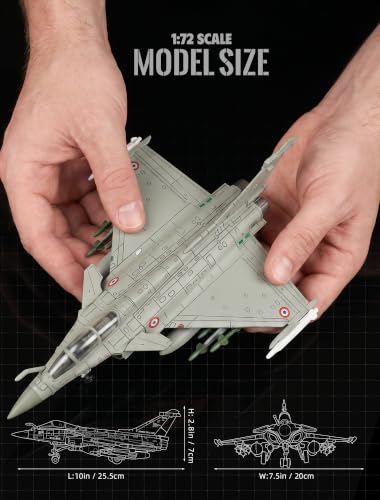 1:72 Scale RAFALE Fighter Jet Quick Assembly Model Kit - color: 11.rafale