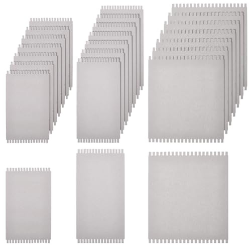 FINGERINSPIRE 24PCS Cardboard Weaving Looms 3 Sizes Paper Weaving Auxiliary Boards Rectangle Paper Knitting Looms Tools for Beginners Knitting Sewing Crochet Basket Jewelry Arts Crafts
