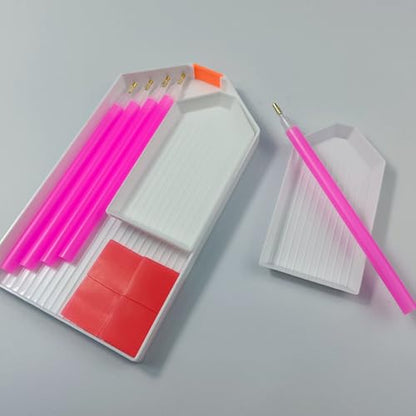 BinarySky Diamond Painting Tools Set (White) - color: White
