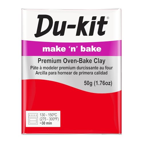 Polymer Clay 50g (1.76 oz) 010 Red – Premium Oven-Bake Modeling Clay for Jewelry Making, DIY Crafting, Trinkets, and Durable Creations.