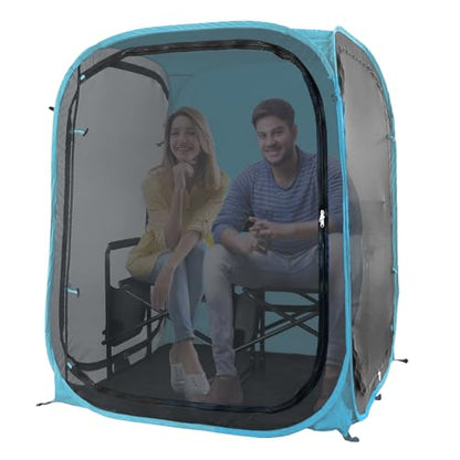 WeatherPod® MyPod™ Mesh 1-Person Pop-Up Sports Shelter - color: Sea Blue, size: X-Large