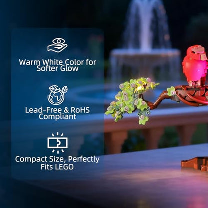YEABRICKS LED Light for Lego-21365 LEGO Ideas Love Birds Building Blocks Model (Building Set NOT Included) - style: Only Light LEGO 21365 Love Birds