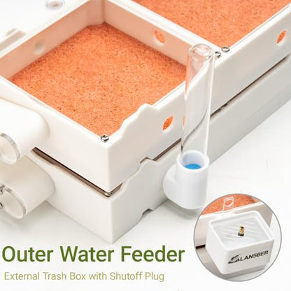 StackCore Stackable Series - White Habitat Combo (Flat Ant Nest) with Starter Tool Kit - size: White Habitat Combo