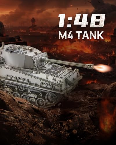 Piececool 3D Metal Puzzles for Adults, M4 Sherman Medium Tank Model Kits, Military Model Kits to Build DIY Hobbies Home Decoration Best Gifts