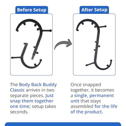 Body Back Buddy Classic Back Massager & Neck Massager for Pain Relief Black - color: Black, size: Classic Bundle