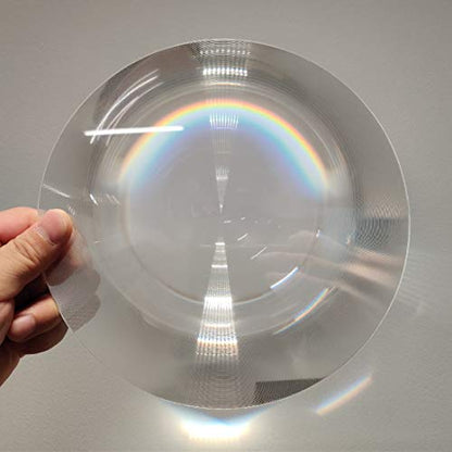 Six Seasons 2-Pack Large Fresnel Lens, 300mm(11.81"), 200mm(7.87") Focal Length PMMA for Senior Magnifying, Solar Heating & Optical Science Kits - size: Focal length 200mm
